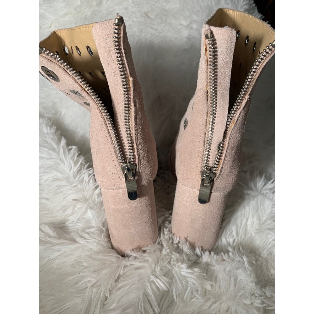 Chinese Laundry Carmen Pink Studded suede booties - Picture 11 of 14